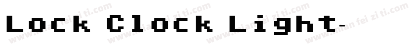 Lock Clock Light字体转换